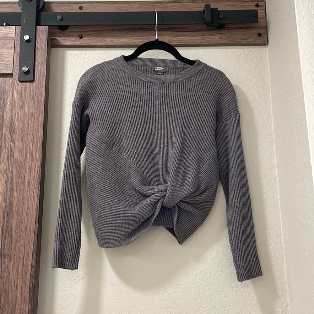 Tie Front Sweater